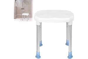 YRHome Duschhocker Duschstuhl Anti-Rutsch Badhocker Höhenverstellbar Duschhilfe Duschsitz Badhocker Badestuhl Badsitz für Senioren Tragfähigkeit 150kg