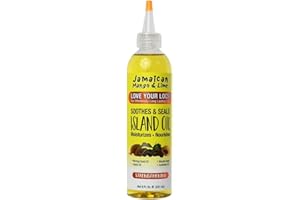 Jamaican Mango & Lime - Island Oil 237ml (Pack of 1) - Lubricates scalps, Nourishes roots and strengthens locks. Helps soothe dry scalp. Sulphate and Paraben Free.