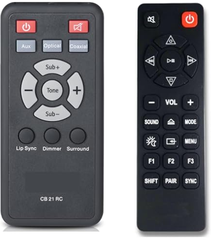 Replacement Remote Control For Teufel CB 52 II Soundbar | Also Works With CB52 THX CINEBAR 13 thumbnail image