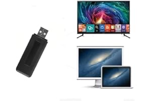 BLINNGO Velidy WIS12ABGNX WIS09ABGN Adattatore wireless USB per televisore, rete Wi-Fi 802.11ac dual band 2,4 GHz e 5 GHz, 300 m, per Samsung Smart TV, nero