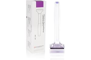 Derma Stamp Koi Beauty Microneedling Stamp 80 Microagujas de Titanio Derma Manual Pen para Crecimiento de la Barba y Cuidado Facial (1.5 mm)