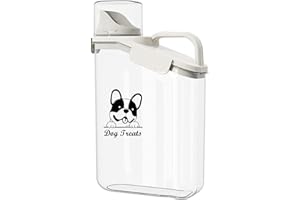 ZOEQIDE Boite a Croquette Pour Chien 2L Conteneur Pour Aliments Pour Animaux de Compagnie, Container Croquette Avec Gobelet Doseur Pour Aliments Animaux Conteneur Chien Portable Boite Croquette-Sans Bpa