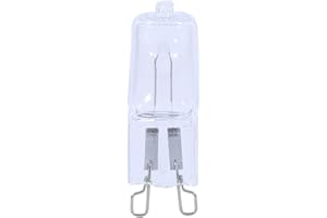 ‎MARHYNCHUS 10 Sztuk G9 40W Typu JCD żarówka Halogenowa 220V Ciepła żółta żarówka Halogenowa ze Szkła Kryształowego 2900K Halogenowa Odpowiednik żyrandola, Wentylator Sufitowy Oświetlenie