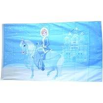 Flagge Eiskönigin (Frozen) – 90 X 150 Cm, Aus Reißfestem Polyester, Mit Metallösen