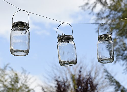 Sun Jar – LED Solar-Leuchte im Einmachglas für Balkon, Terrasse und Garten. Solar-Lampe, Solar-Laterne aus Glas. Das perfekte Geschenk für den Garten. - 6