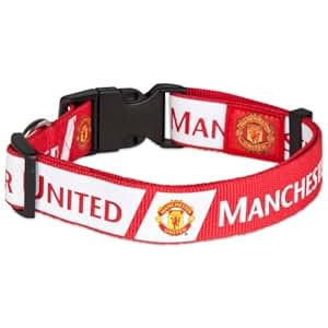 Manchester United F.C. Dog Collar WH: Amazon.co.uk: Pet ...