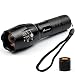 Produktbild NEU: Moobibear® ZOOM LED-Taschenlampe, Lieferung inkl. 1x Batteriehalter für 3x AAA, Ersatz-Endkappenschalter m. Lanyard, Halteschlaufe / Lanyard und deutscher Bedienungsanleitung!