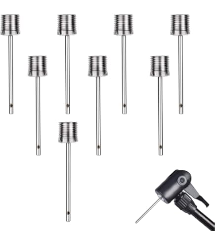 GHPKOTW 10 Pezzi Di Aghi Per Pompe Ad Aria, Aghi Di Gonfiaggio Per Pompe A Sfera In Acciaio Inox, Per Gonfiare Palloni Da Calcio, Pallacanestro E Tutti Gli Altri Sport
