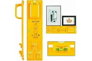 YUUFCY Bildaufhänger mit Ebene, Picture Hanging Tool, Aufhängewerkzeug Bilder Aufhänger Werkzeuge Rahmenlineal zum Markieren der Position Perfekt zum Aufhängen von Bildern