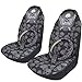 Skull Universal Bucket Seat Cover Steering Wheel Cover Seat Belt Cover Car Interior Decoration Auto Accessories Automotive Protector