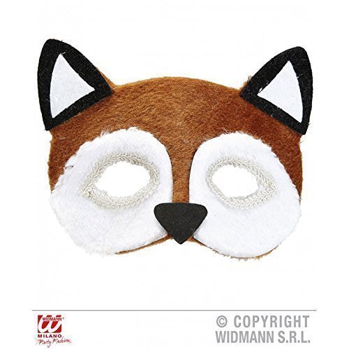 Augenmaske / Maske / Gesichtsmaske plüschiger Fuchs ( Fuchskostüm / Tierkostüm Zubehör )