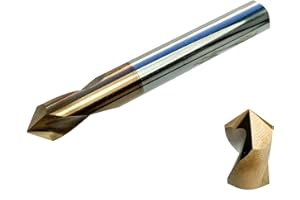 CNC QUALITÄT Broca VHM 90° NC de diámetro 2 – 12 mm para brocas en espiral, fresa de vástago, carburo de tungsteno VHM, revestimiento (5 mm de diámetro, HM)