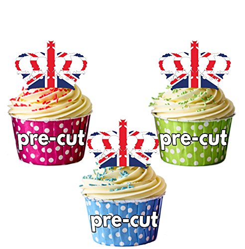 Britische Flaggen-Zahnstocher, 100 Stück – Deko Für Cupcakes & Partys