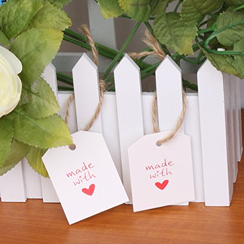 100 Hecha Con Amor Etiqueta De Papel Kraft De Boda Etiqueta Del Regalo Del Partido Cordel Blanco reviews 100 Hecha Con Amor Etiqueta De Papel Kraft De Boda Etiqueta Del Regalo Del Partido Cordel Blanco