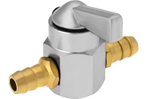 VGOL Robinet de Carburant en Métal 8 mm pour Moto, VTT, Scooter - Argenté