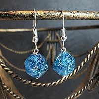 Ohrhänger „AQUA“ Ohrringe Silber 925 blau türkis Kyanit Naturstein