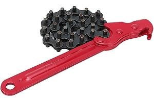 Qiilu Einstellbare Kette Ölfilterschlüssel, Grip Filter Schraubenschlüssel Zangen Removal Repair Tool