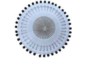 TOMASELLI MERCERIA 36 Pz Spilli Testa Tonda Resina Colorata Ruota Lunghi 35 Mm