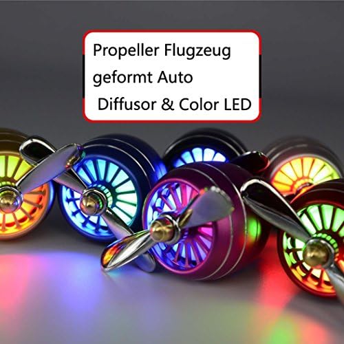 LED Auto Car Vent Air Freshener – Ocean Fresh Music For Natural Flavour |der Car Air Freshener Dispenser Is An Exclusive and Special Gift for Wedding Day, Wedding Anniversary &amp; Birthday Christmas Gift (Red, Shell)