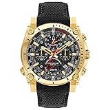 Bulova Herren Chronograph Quarz Uhr mit Nylon Armband 97B178