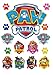 Produktbild Bedruckte Cupcake-Topper / Dekorationsset in Form von Paw-Patrol-Polizeimarken für Kuchen