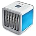 Produktbild Mini Air Cooler Luftkühler Mobile Klimageräte Wasserkühlung Zimmer Raumentfeuchter Raumentfeuchter Mini Klimaanlage Ventilator USB Klimagerät Raumluftkühler Luftreiniger Tragbarer Tischventilator Verdunstungskühler (Einstellbare 7 Farbe LED-Licht/3 Ventilationsstufen)