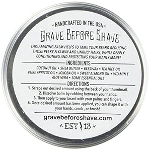 Grave Before Shave Cigar Blend Beard Balm (Cigar/Vanilla Scent) (2 Oz.) - Image 3