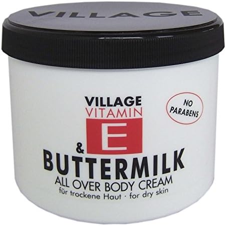 Village Cosmetics Vitamin E Body Cream, Buttermilk 500 ml