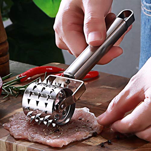 Preisvergleich Produktbild Webla- Stainless Steel Kitchen Needle Meat Rolling Pound Meat Tenderizer Punch Needle