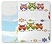 Produktbild Drempad Gaming Mauspads, Kids Mouse Pad, Cute Angry Amusing Owls Birds Eyes Sitting on a String of Flowers Branch Animal Print, Standard Size Rectangle Non-Slip Rubber Mousepad, Multicolor