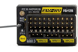Flysky FGr12B 2.4G 12CH AFHDS3 RC Receiver PWM PPM Ibus in B.Bus Ausgang für PL18 NB4 FRM301 FRM302 Sender