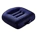 Produktbild QIHANGCHEPIN Advanced Comfort-Kissen, rutschfestes orthopädisches Memory-Foam-Steißbein-Sitzkissen, Memory Foam-Kissen, passend für Ihren Bürostuhl - Car-Kissen und Sitzen auf dem Boden bietet Entlastung von Steißbeinschmerzen ( Farbe : Dunkelblau )