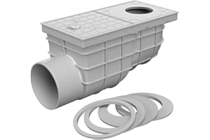MCH 325 D-s Floor Rain Pipe Drain, Gray, 325-Ds