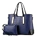 Produktbild JUSTSELL  Damen Geldbörse Handtaschen Sets Handtasche Shopper Elegant Litschi-Muster Taschen Shopper Reissverschluss Frauen Handtaschen