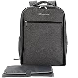 Lekebaby Baby Wickelrucksäcke mit Wickelauflage und Kinderwagen Haken, Grau