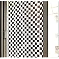 INDIAN ROYALS Black and White Chess Window Privacy Film - Self-Adhesive, Peel and Stick Window Sticker for Privacy and Decoration (200 x 45 CM)