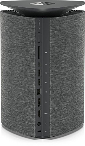 HP Pavilion Wave (600-a002ng) Desktop PC (Intel Core i5-6400T, 8 GB RAM, 1 TB HDD, 128 GB SSD, AMD Radeon R9 M470 Grafikkarte, Windows 10 Home 64) Dunkelgrau - 4