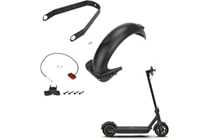Fututech - Kit de guardabarros trasero + faro trasero + soporte para guardabarros trasero para Segway Ninebot Max G30/G30D, piezas de repuesto para patinete eléctrico