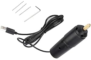 LANTRO JS Mini Trapano elettrico, DC 5V Trapano elettrico piccolo USB, 0,7-1,2 mm Trapano a Mano portatili Micro Drill con Punte da 3pc, per piccoli fori, gioielli fatto a mano, resina epossidica