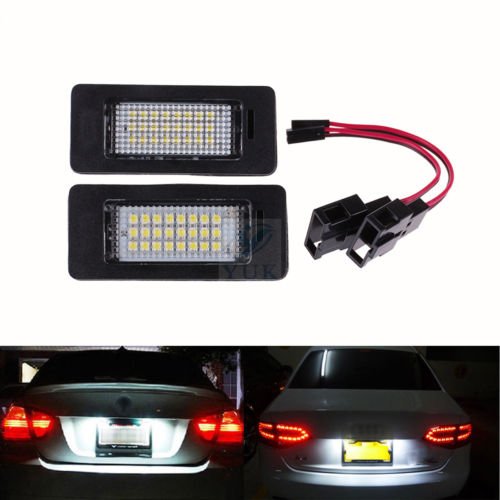 Ricoy 2x license number plate led light lamp for a4 b8 a5 q5 passat s5 error free