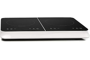 Plaque Induction Portable 2 Feux BELDEKO - 3500W - Design Premium, Fiable et Robuste - Minuteur, Touches Tactiles, Anti-Débordement, 10 Niveaux de Puissance