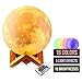 Produktbild Lampe Mond 3d Large |15 cm (5.9 inch) Printed Multicolor Moon Light USB Rechargeable COLOR CHANGING RGB Wake Up Light Moon -