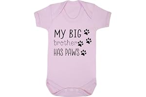 MIAMMO My big brother has paws (new baby animal sibling announcement) [BBY3] baby grow vest