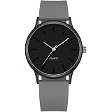 VIRAKTI Silicone Strap Analog Watch for Men with Round Dial Stylish | Stylish round analog dial with a clean and modern everyday look.: 