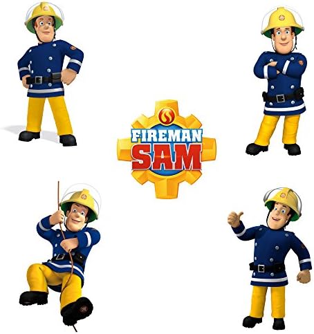 Fireman Sam Multi Pack Wall stickers Vinyl wall art 2 SIZES for cars bikes caravans homes Customise4U™ (35cm x 5)