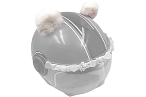 TSANGBABY Kawaii Oreilles d'ours rondes en peluche pour casque de ski avec fermeture Velcro pour enfant Blanc