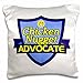 Produktbild 3drose Dooni Designs – Funny Sarkastisch Advocate Designs – Chicken Nugget Advocate Unterstützung Design – Kissen Fall, Satin, weiß, 16x16 inch Pillow Case
