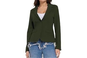 Ballandoro Blazer Jersey Elegante Giacca Donna Elegante Ufficio Semiaderente Senza Tasche Coprispalle per Vestito Donna Cerimonia Tailleur Donna Eleganti