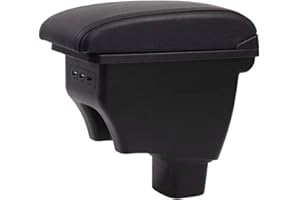 YJYWZH compatible with Suzuki SX4 SX-4 2006-2018 Apoyabrazos Coche Descansabrazos Con puerto de Carga Reposabrazos Negro Consola Central