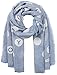 Produktbild Tommy Hilfiger Damen TOMMY DOTS STRIPE SCARF Schal, Blau (Dutch Blue 484), One Size (Herstellergröße: OS)